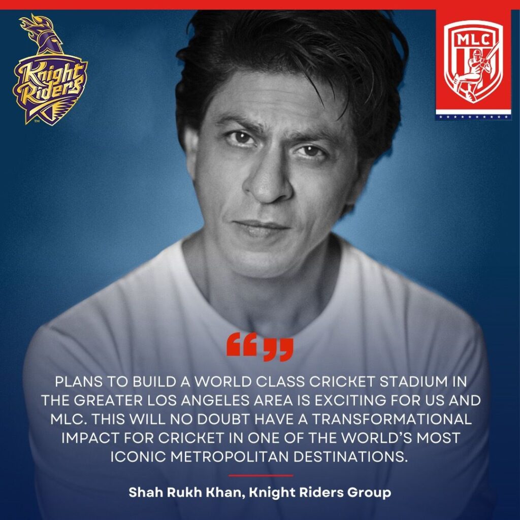 Knight Riders & MLC To Build a Cricket Stadium in Los Angeles