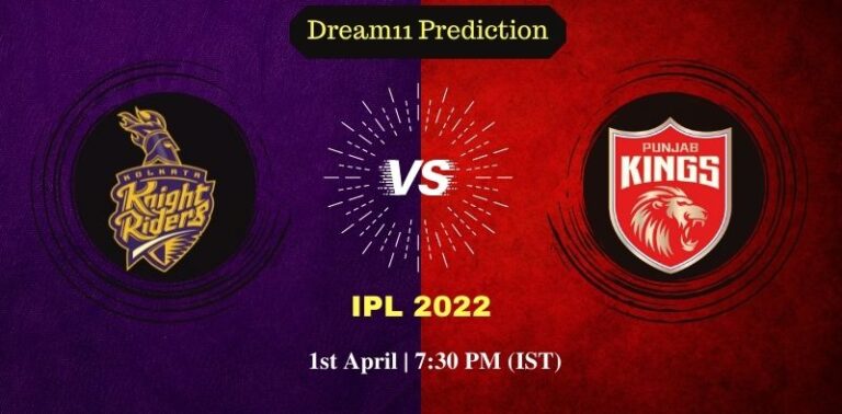 KKR vs PBKS Dream11 Prediction Tata IPL 2022- Fantasy Cricket Tips, Dream11 Team