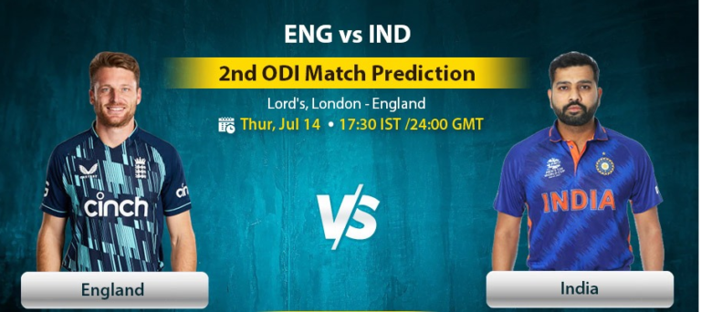 England vs India 2nd ODI Match Prediction & Big Winning Tip