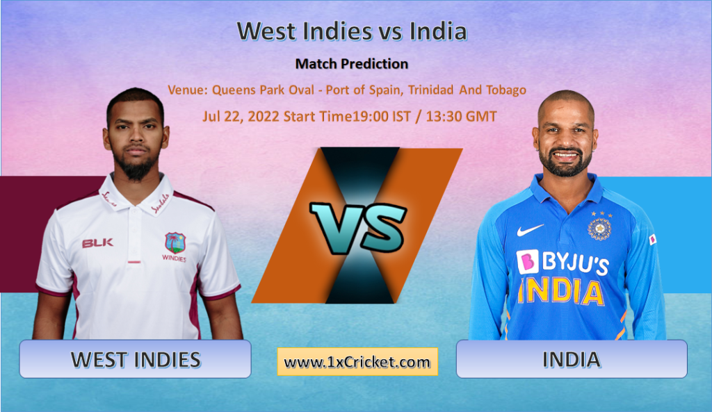 West Indies vs India 1st ODI Match Big Win Prediction