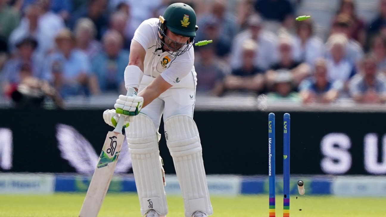 Anderson, Robinson and Broad run through South Africa top order