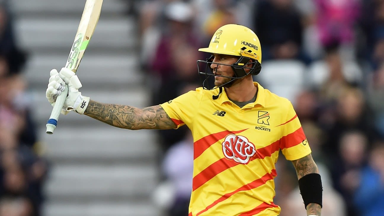 Alex Hales gets England recall as Jonny Bairstow's T20 World Cup replacement
