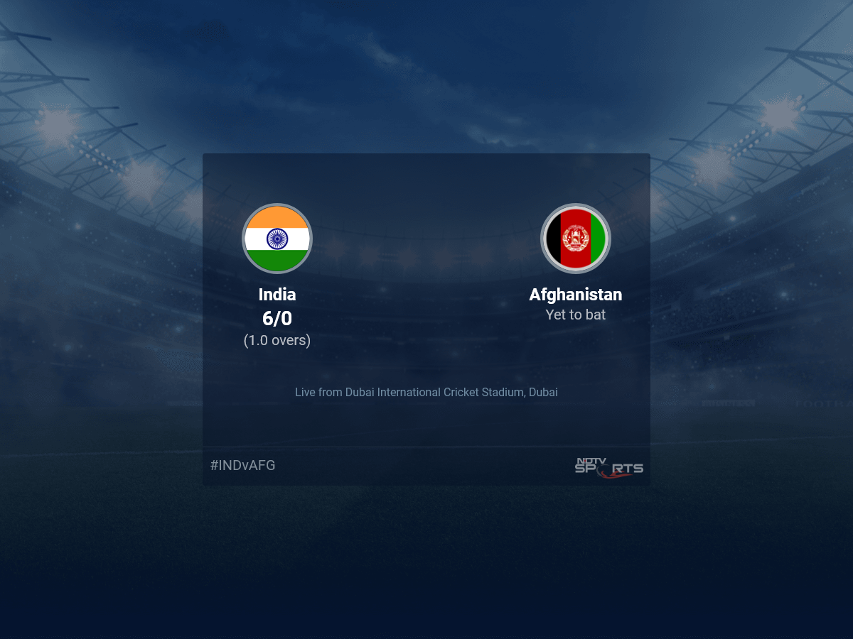 India vs Afghanistan live score over Super Four - Match 5 T20 1 5 updates | Cricket News