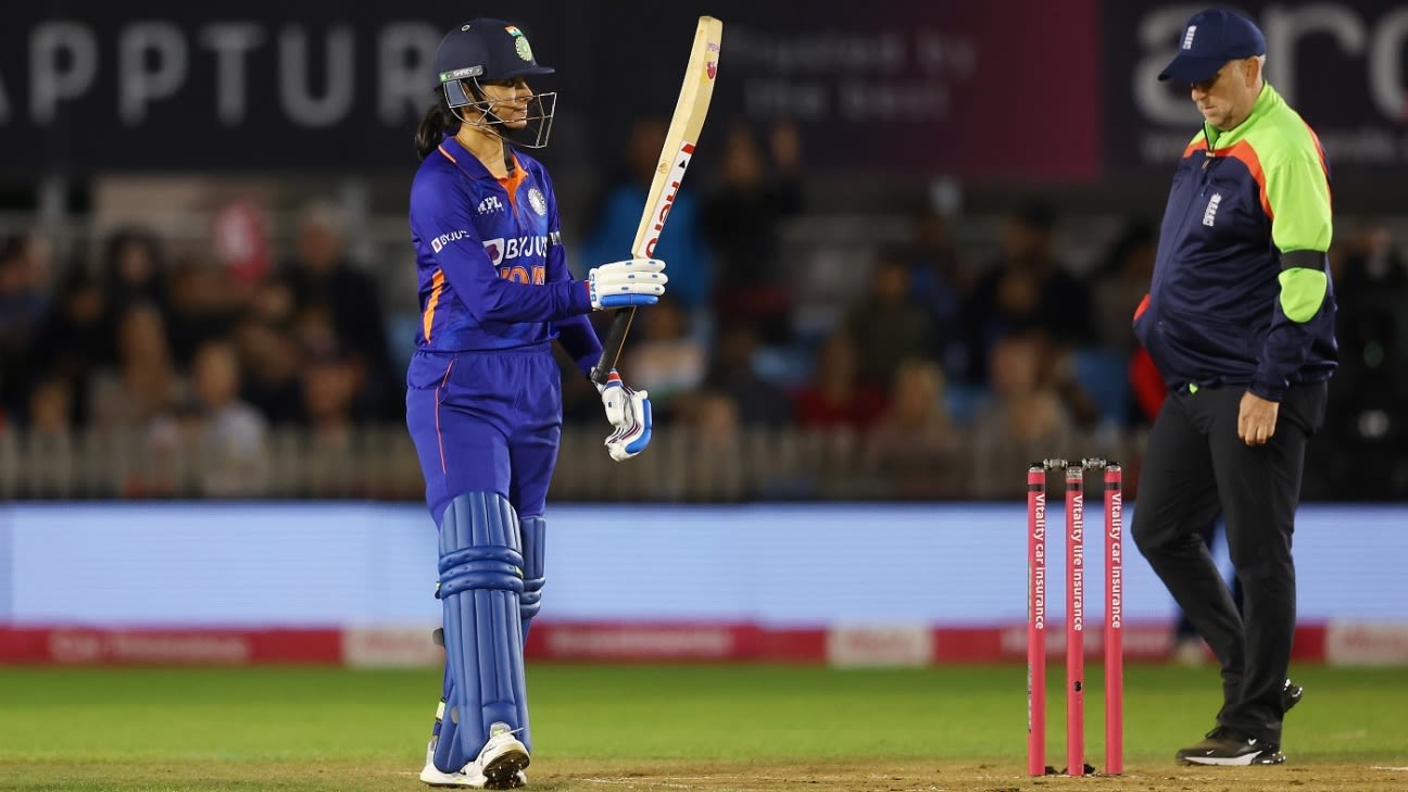 Smriti Mandhana 79* sees India run down England to level series