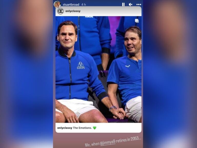 Stuart Broad Trolls James Anderson On Retirement With Viral Pic From Roger Federer’s Farewell Match | Cricket News