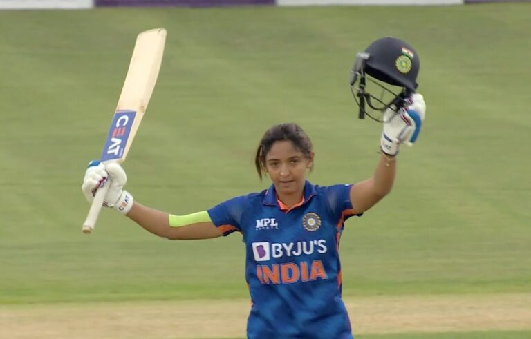 WATCH: Harmanpreet Kaur scores her fifth ODI century
