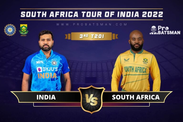 IND vs SA Dream11 Prediction With Stats, Pitch Report & Player Record of South Africa tour of India, 2022 For 3rd T20I – ProBatsman