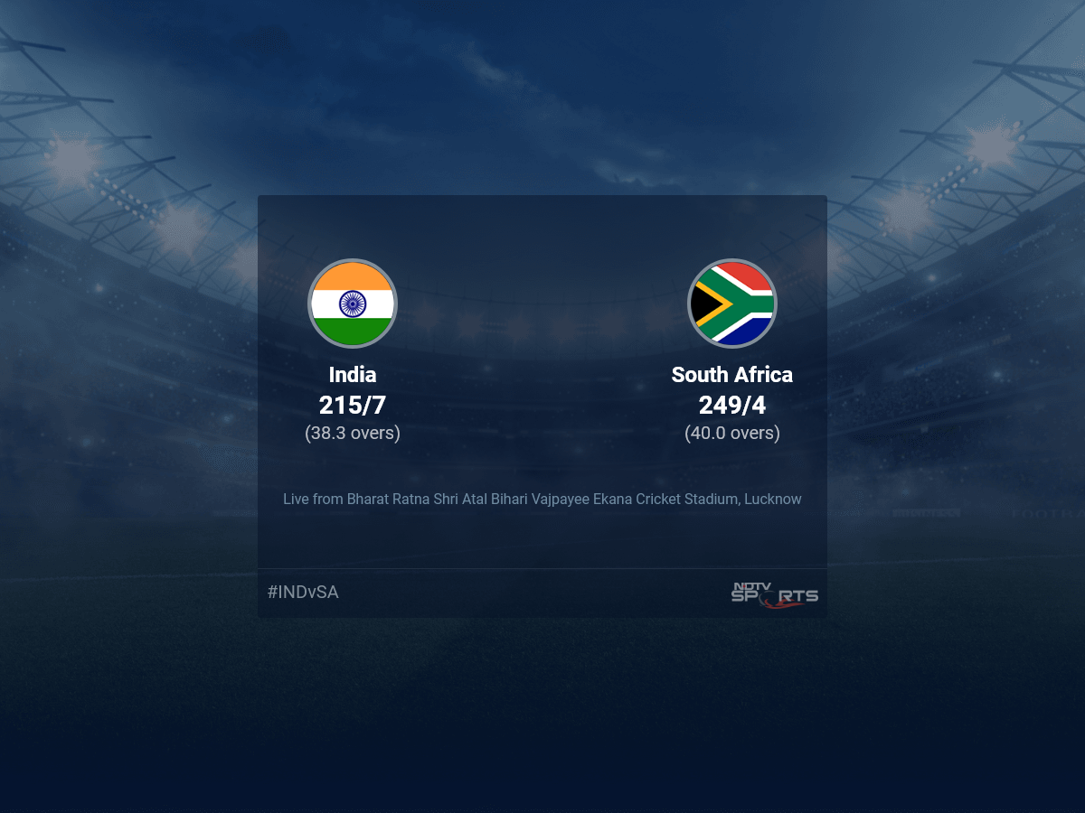 India vs South Africa live score over 1st ODI ODI 36 40 updates | Cricket News