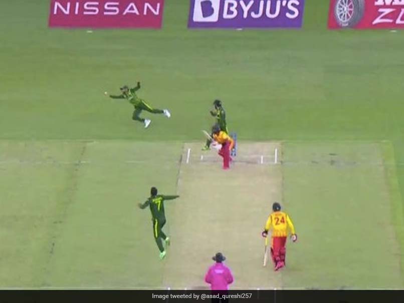 Watch: Babar Azam Takes One-Handed Stunner vs Zimbabwe, ICC Asks "Catch of the tournament?"