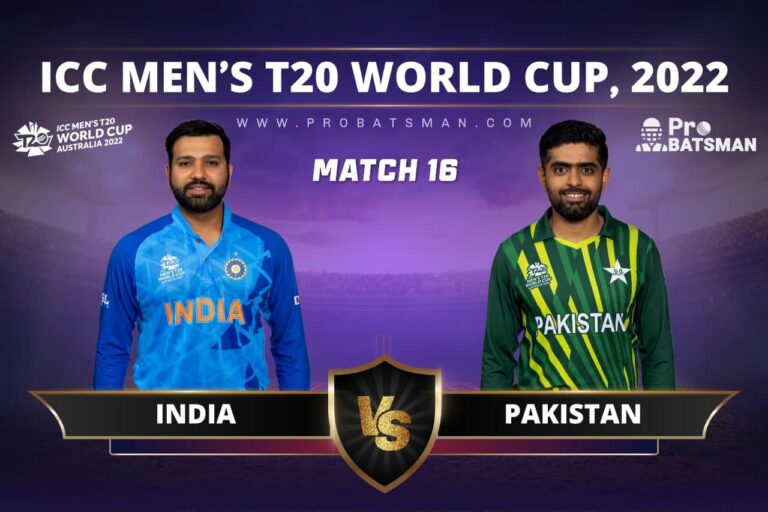 IND vs PAK: Top 5 Players to Pick in Dream11 Team For India vs Pakistan, Match 16 of T20 World Cup 2022 – ProBatsman