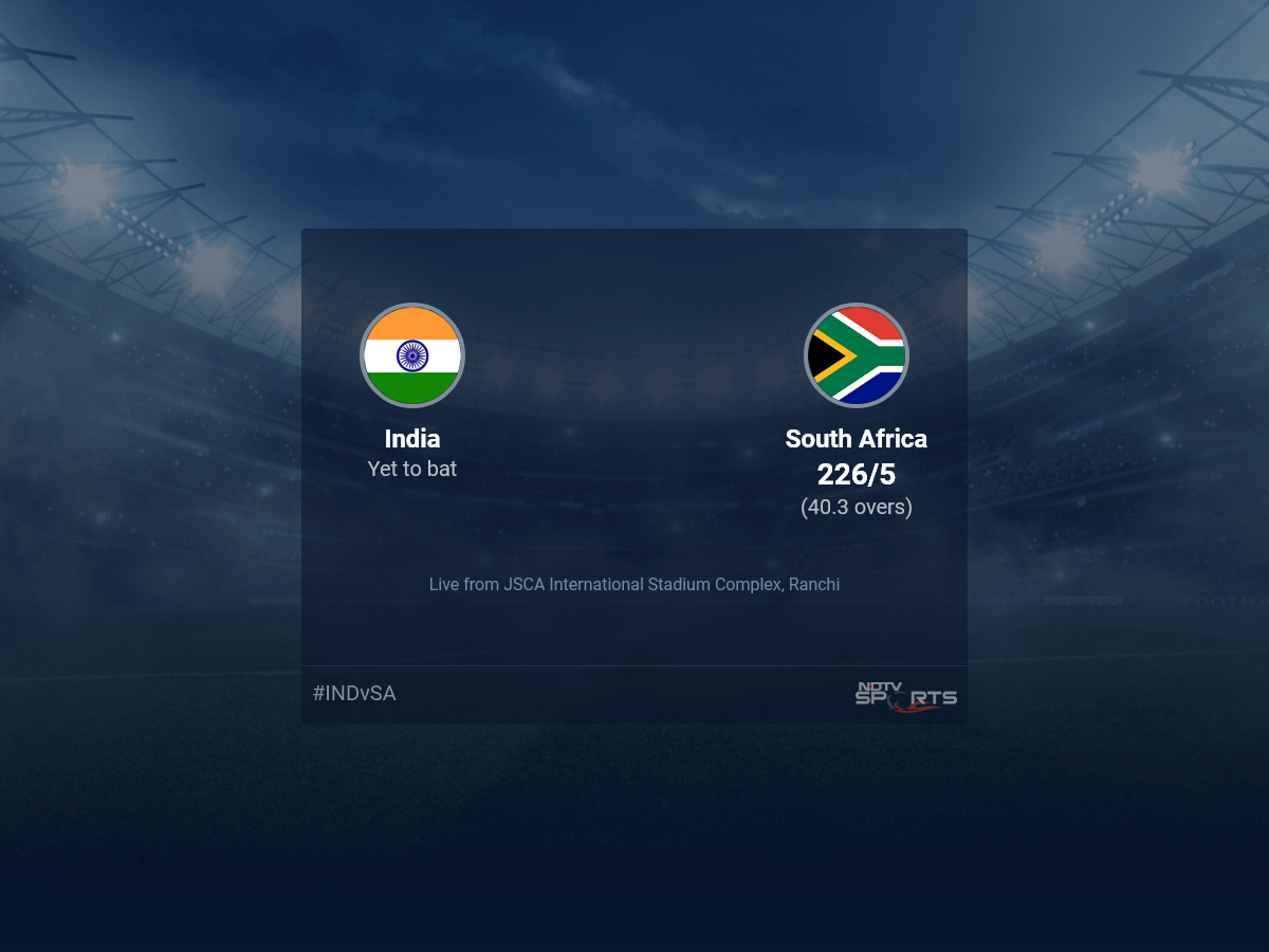 India vs South Africa live score over 2nd ODI ODI 36 40 updates | Cricket News