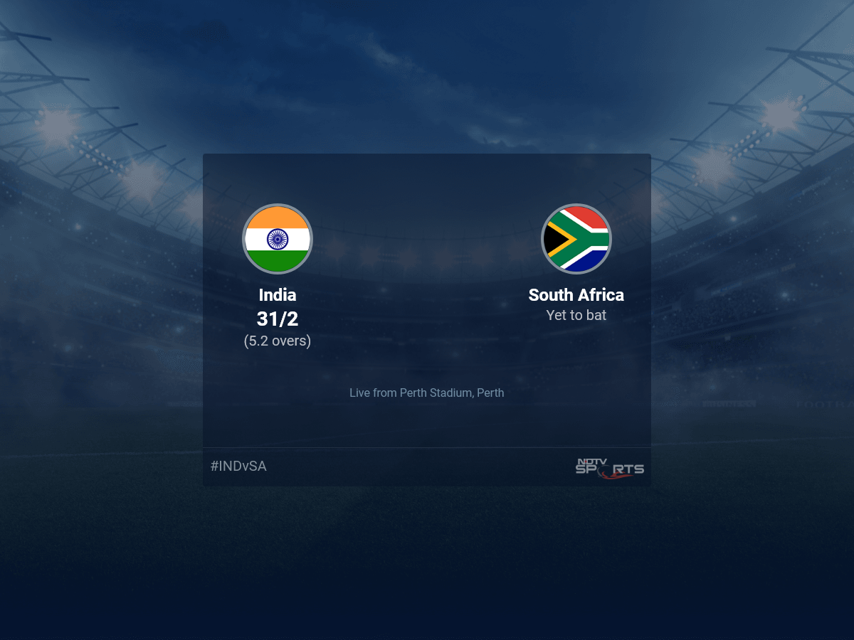 India vs South Africa live score over Super 12 - Match 18 T20 1 5 updates | Cricket News