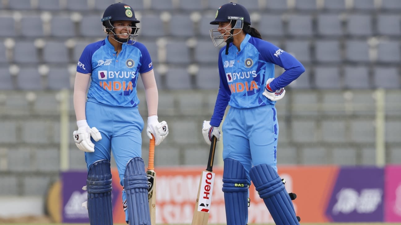 Mandhana, Shafali star in big win as India inch closer to semis