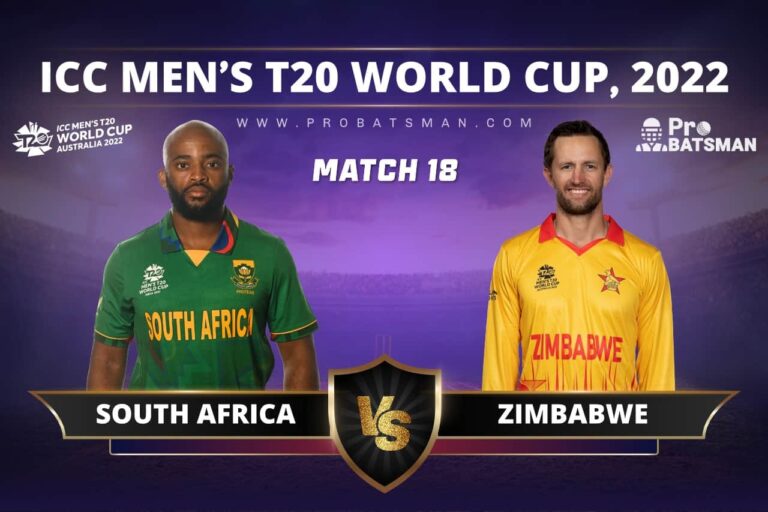 SA vs ZIM: Top 5 Players to Pick in Dream11 Team For South Africa vs Zimbabwe, Match 18 of T20 World Cup 2022 – ProBatsman