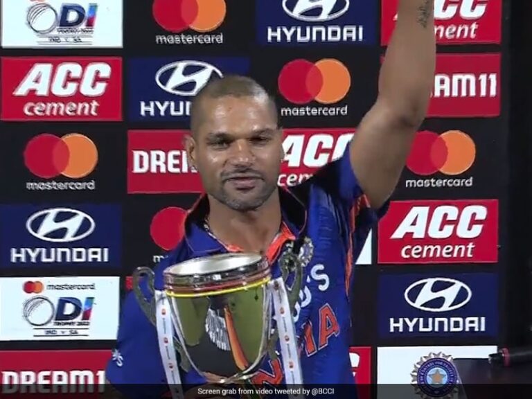 Shikhar Dhawan Brings Out His Trademark Celebration After India’s ODI Series Win Over South Africa. Watch | Cricket News
