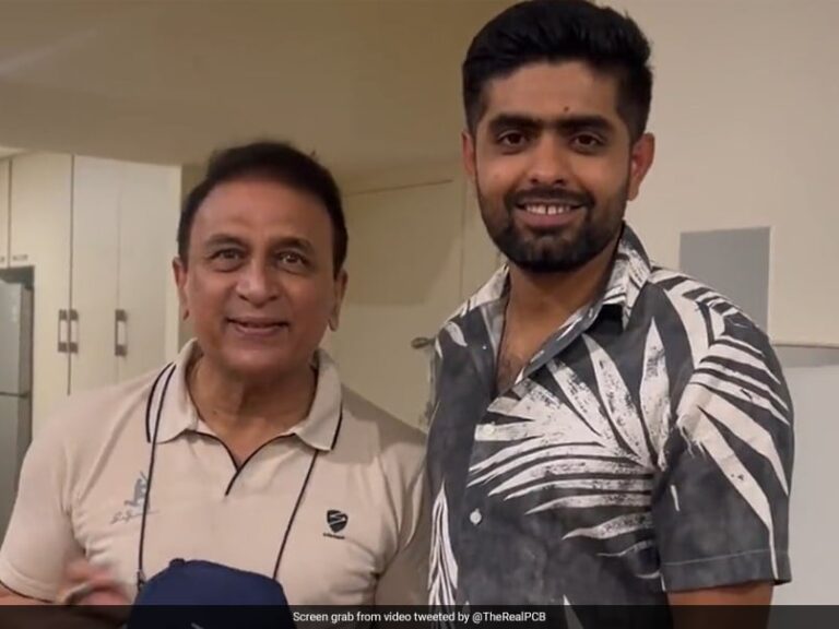 Sunil Gavaskar’s Special Gift To Babar Azam Ahead Of T20 World Cup. Watch | Cricket News