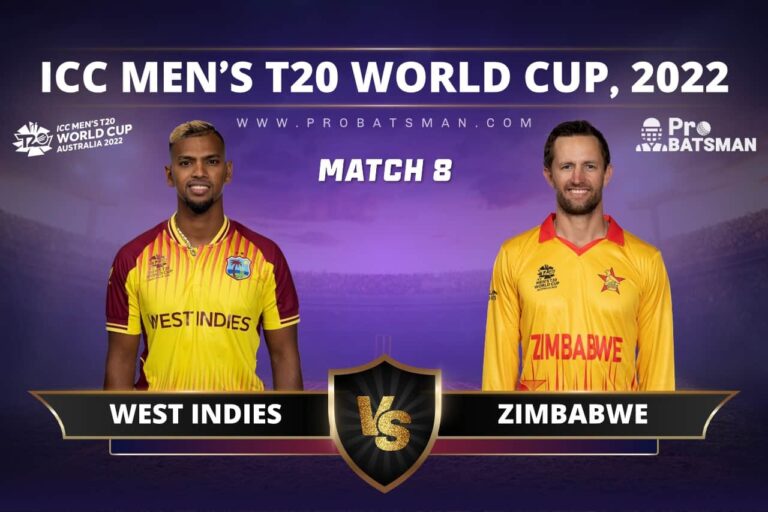 WI vs ZIM Dream11 Prediction With Stats, Pitch Report & Player Record of ICC T20 World Cup, 2022 For Match 8 – ProBatsman
