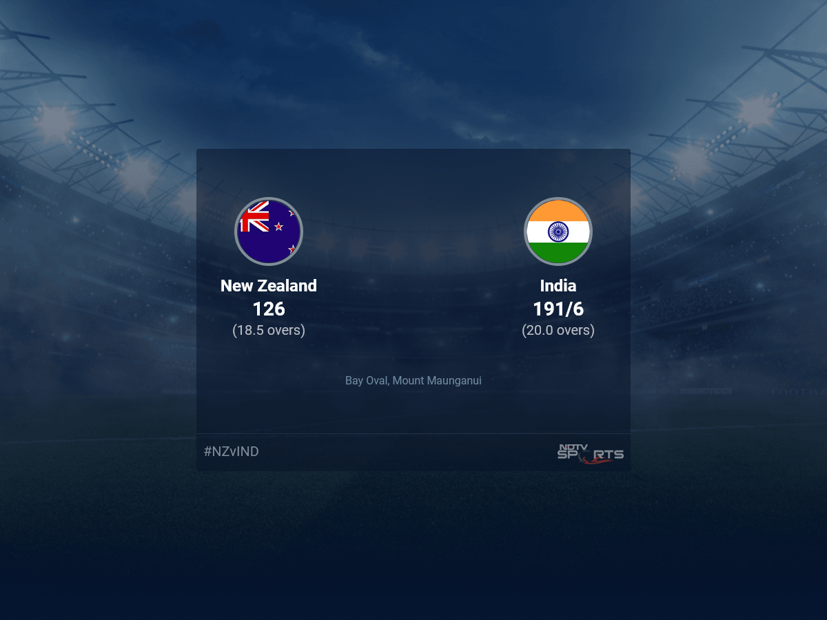 New Zealand vs India live score over 2nd T20I T20 16 20 updates | Cricket News