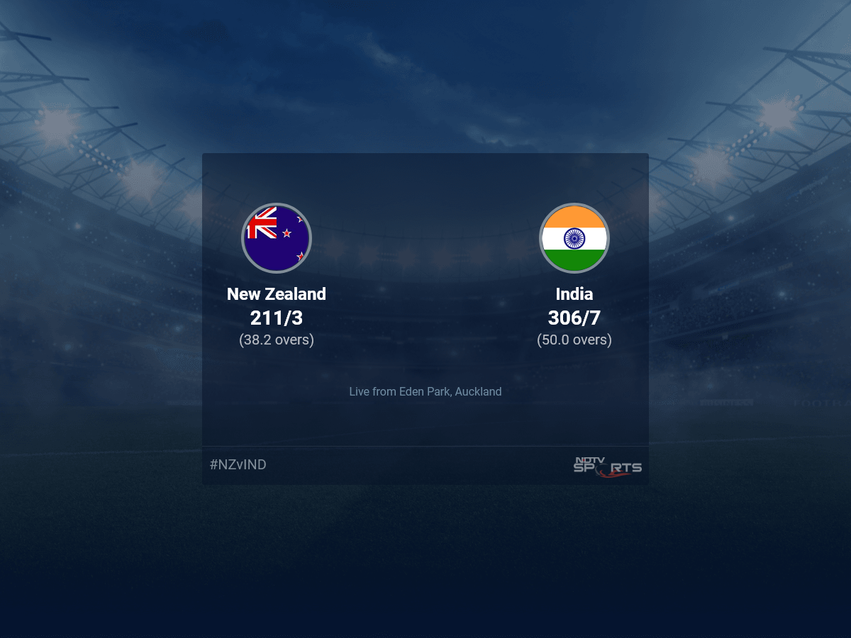 New Zealand vs India live score over 1st ODI ODI 36 40 updates | Cricket News