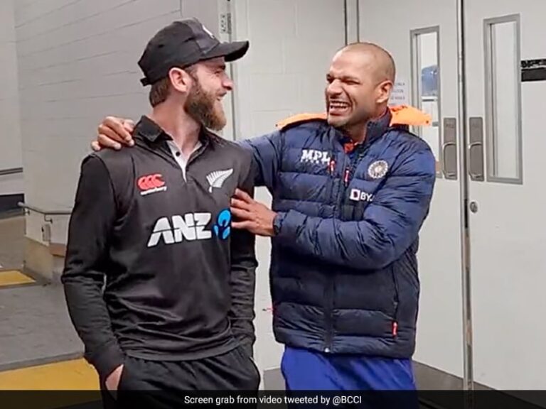 Watch: Shikhar Dhawan’s Banter With Kane Williamson Ahead Of India-New Zealand ODI Series Opener | Cricket News