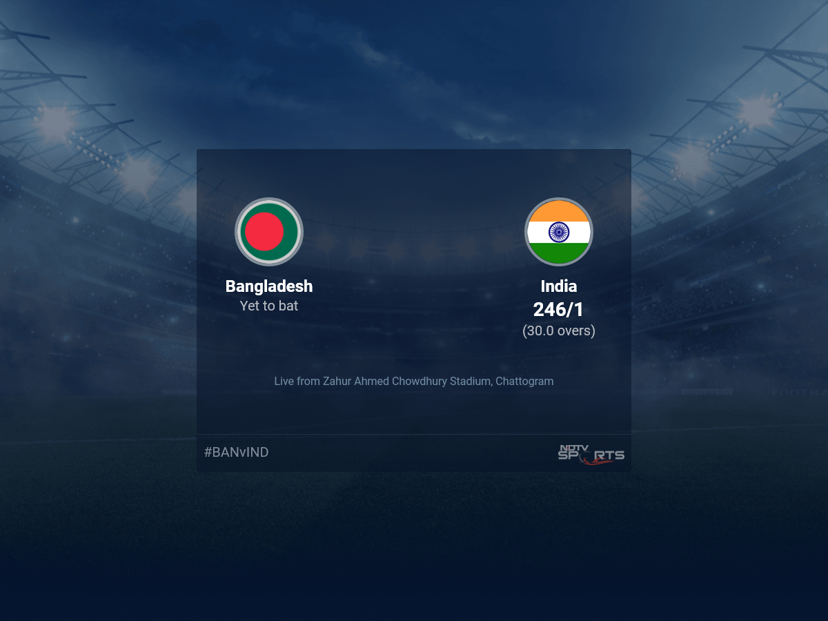Bangladesh vs India live score over 3rd ODI ODI 26 30 updates | Cricket News