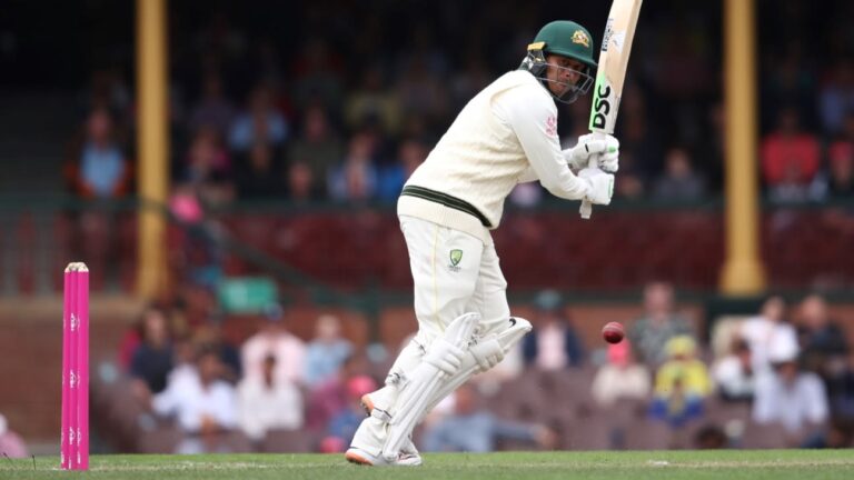 Usman Khawaja happy to hit triple digits after trouble converting