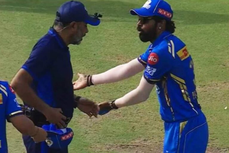 BCCI to Take Disciplinary Action Against Hardik Pandya for Umpire Outburst in DC vs MI • ProBatsman