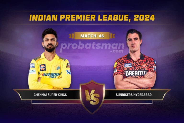 CHE vs SRH Dream11 Prediction With Stats, Pitch Report & Player Record of IPL, 2024 For Match 46 • ProBatsman