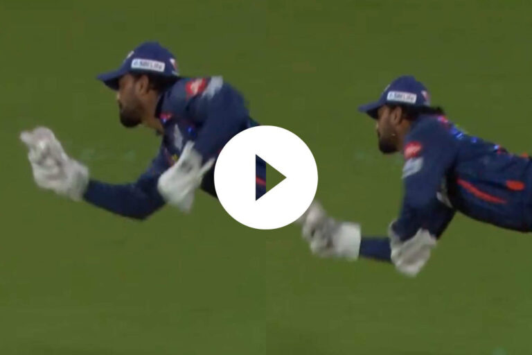 IPL 2024: [Watch] KL Rahul Takes One-Handed Screamer to Dismiss Ajinkya Rahane in CSK vs LSG Clash • ProBatsman