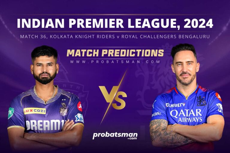 IPL 2024 – Match 36, KKR vs RCB Match Prediction: Who Will Win Today’s Match? • ProBatsman