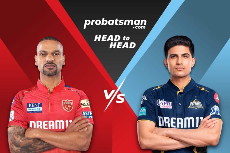 IPL 2024 – Match 37: PBKS vs GT Head-to-Head Records between Punjab Kings vs Gujarat Titans • ProBatsman