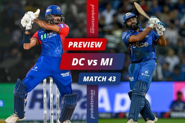 IPL 2024 – Match 43: DC vs MI Match Preview, Playing XI, Players to Watch, Key Stats • ProBatsman