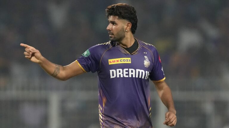 KKR’s Harshit Rana suspended for one game after breaching code of conduct