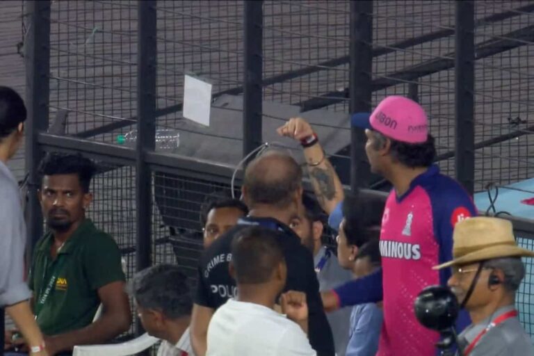 Angry Kumar Sangakkara Heads to Third Umpire Room Over Dinesh Karthik’s ‘Not Out’ Call During RR vs RCB Eliminator • ProBatsman