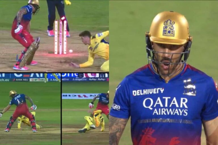 Chennai Super Kings Accused of Fixing Against RCB After Faf du Plessis’ Controversial Dismissal • ProBatsman