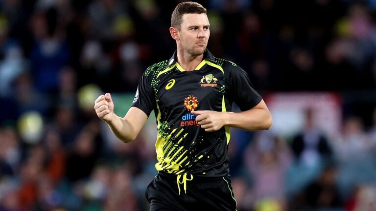 Hazlewood and Warner star for nine-man Australia as coaches pitch in as subs