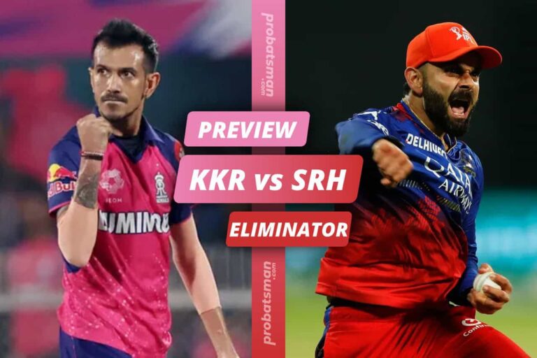 IPL 2024 – Eliminator: RR vs RCB Match Preview, Playing XI, Players to Watch, Key Stats • ProBatsman