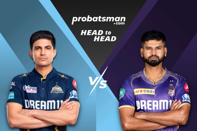 IPL 2024 – Match 63: GT vs KKR Head-to-Head Records Between Gujarat Titans vs Kolkata Knight Riders • ProBatsman