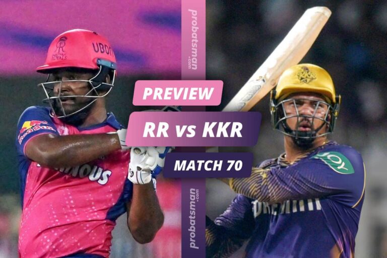 IPL 2024 – Match 70: RR vs KKR Match Preview, Playing XI, Players to Watch, Key Stats • ProBatsman
