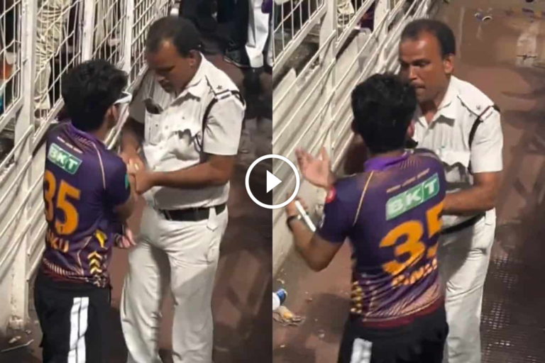 KKR Fan Caught Trying to Steal Ball During Live IPL Match by Hiding it in Undergarments