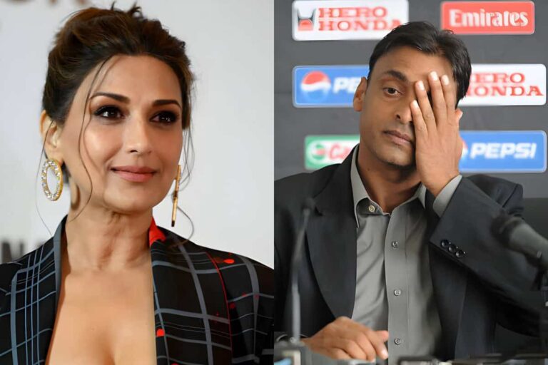 Sonali Bendre Breaks Silence on Shoaib Akhtar’s Marriage Proposal Threat • ProBatsman