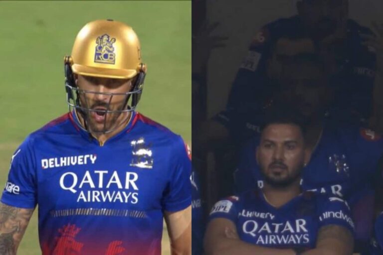 Virat Kohli’s Frustration Erupts Over Faf du Plessis’ Controversial Dismissal During RCB vs CSK • ProBatsman