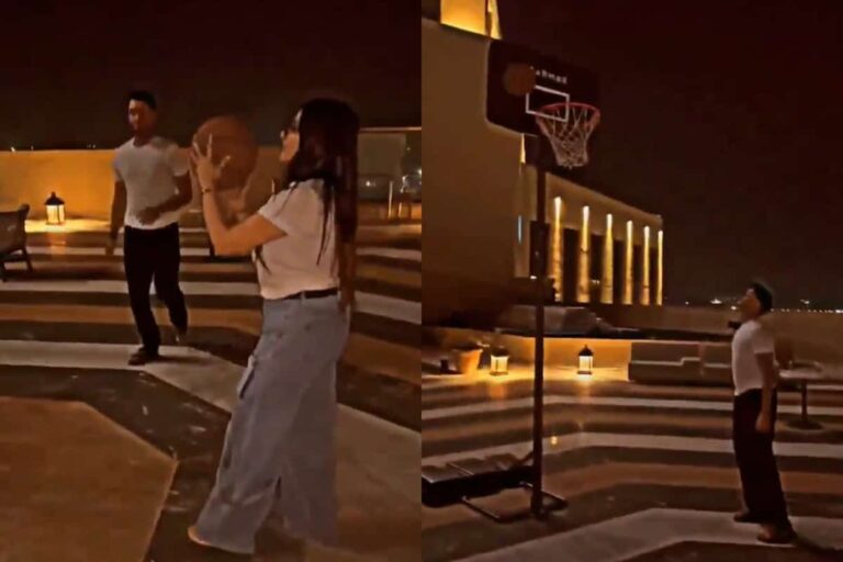 [Watch] Abhishek Sharma Plays Basketball With Sister Komal Sharma Ahead of 2nd Qualifier • ProBatsman