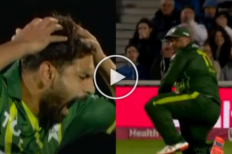 [Watch] Haris Rauf Shouts at Azam Khan for Dropping Easy Catch of Will Jacks During ENG vs PAK 4th T20I • ProBatsman