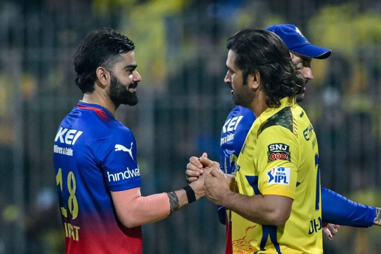 ‘Go and Win the IPL Trophy’ – MS Dhoni’s Message to Virat Kohli After RCB Knocks CSK Out of Playoffs • ProBatsman