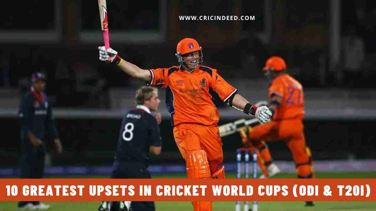 In this article, delve into the ten greatest upsets witnessed in the history of ODI and T20I World Cups.