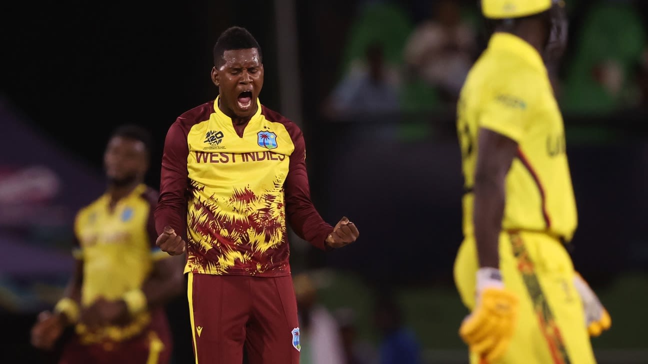 Five-star Hosein helps West Indies blow Uganda away
