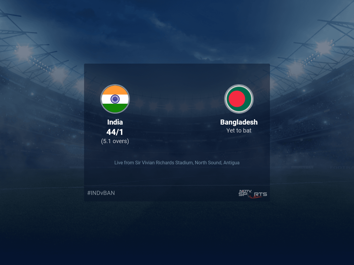 India vs Bangladesh live score over Super Eight - Match 7 T20 1 5 updates | Cricket News