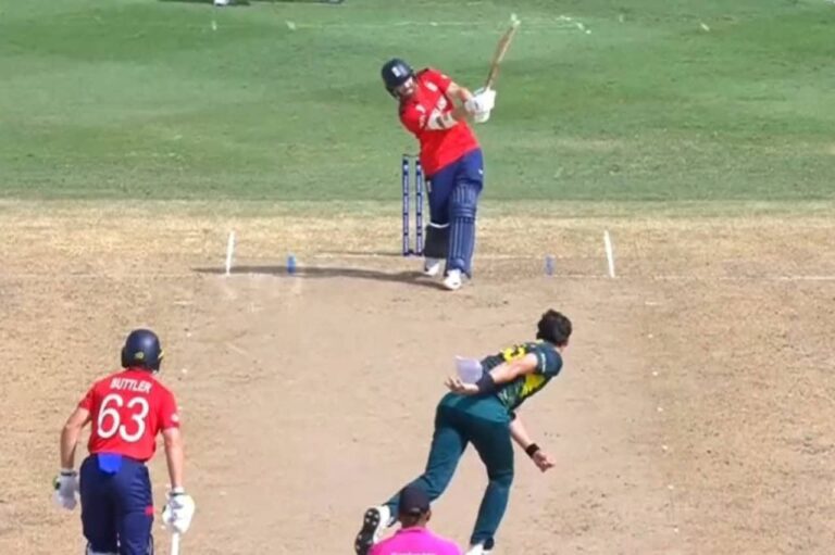 Phil Salt Hits Longest Six of T20 World Cup 2024 Against Mitchell Starc During AUS vs ENG Clash • ProBatsman