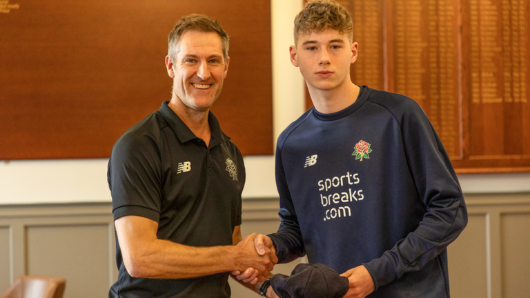 Rocky Flintoff signs first Lancashire contract aged 16
